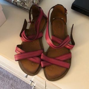 Clark’s pink sandals